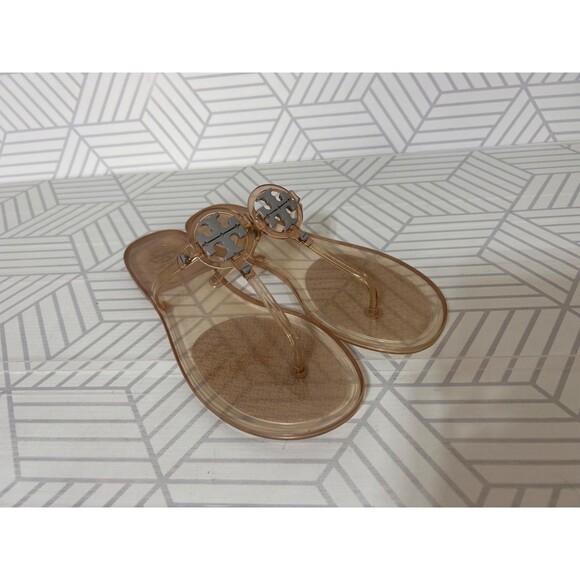 Tory Burch Mini Miller Jelly Sandal Womens 9 T-Strap Thong Beach Resort - Picture 8 of 9